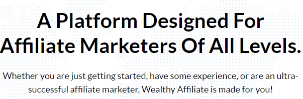 Wealthy Affiliate homepage