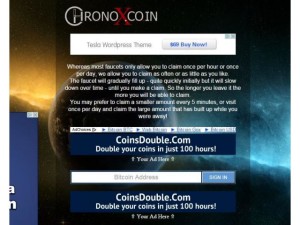 Сайт CHronoX coin