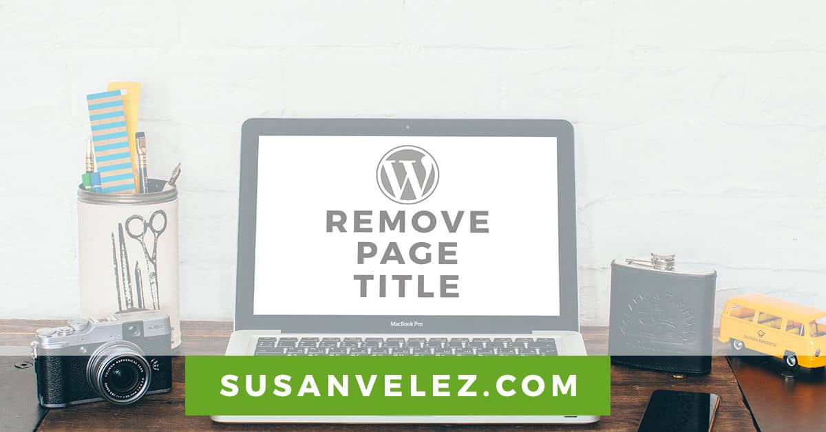 how to remove a page title in WordPress