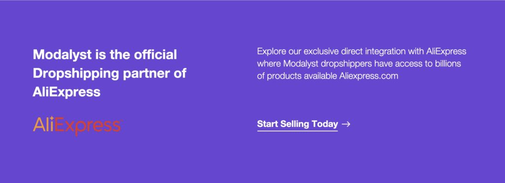 Aliexpress dropshipping with Modalyst